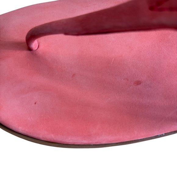 Tommy Bahama Relax‎ Tahini Nubuck Leather Sandals Cherry Size 10 Early 2000s - Picture 8 of 11